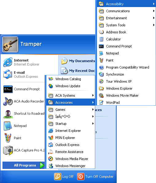Windows Xp System Tools Menu